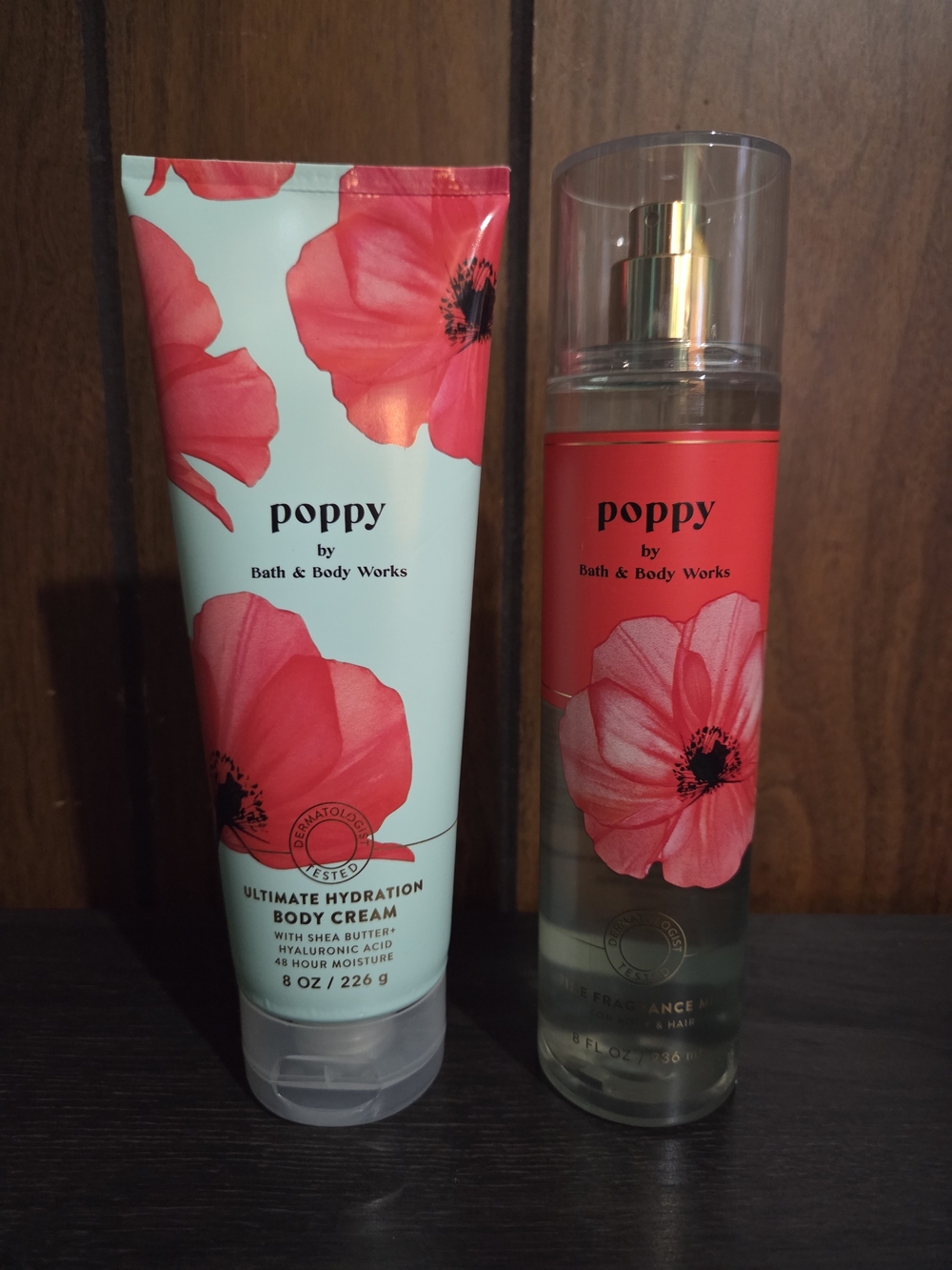 Bath & Body Works Poppy Hydrating Body Cream & Fragrance Mist